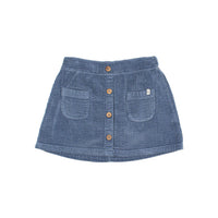 Buho Artic Blue Corduroy Skirt