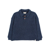 Buho Navy Waffle Polo