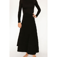 Ava and Lu Black Cascade Skirt