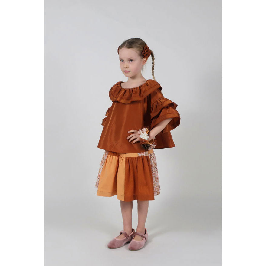 Tia Cibani Copper Prairie Tiered Top