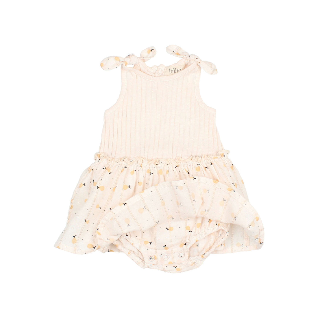 Buho Ivory Baby Sweet Pears Combi Dress