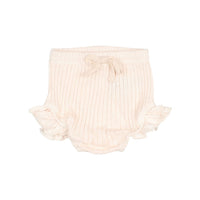 Buho Ivory Baby Rib Ruffle Bloomers