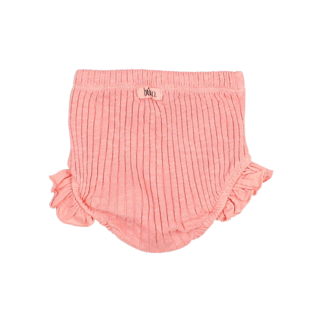 Buho Peach Pink Baby Rib Ruffle Bloomers