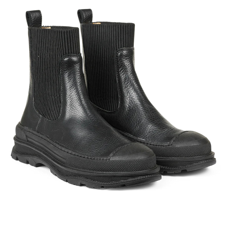 ANGULUS Black Chelsea Track Sole Boots