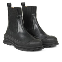 ANGULUS Black Chelsea Track Sole Boots