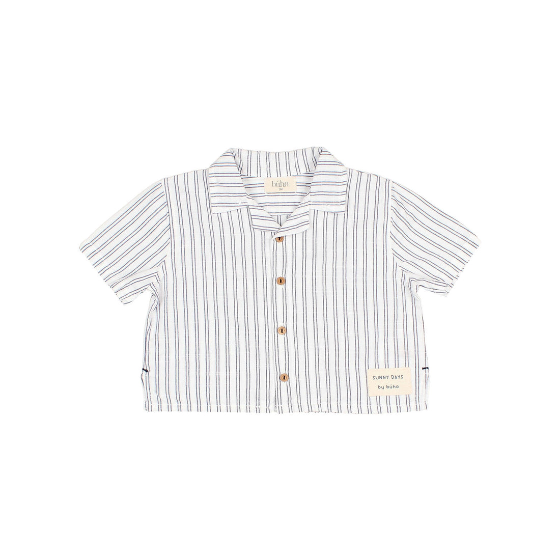 Buho White Baby Stripes Shirt