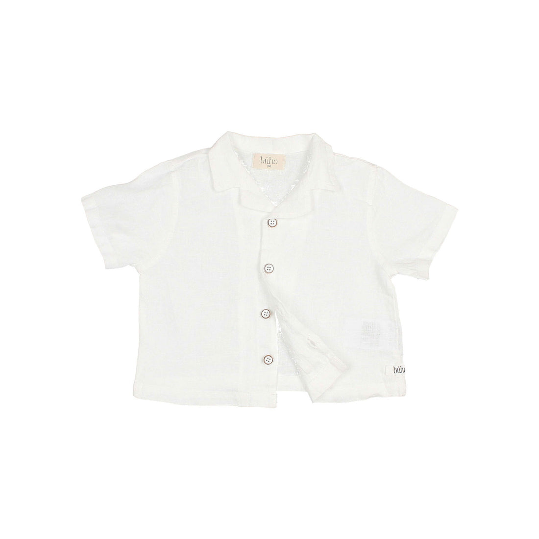 Buho White Baby Linen Shirt