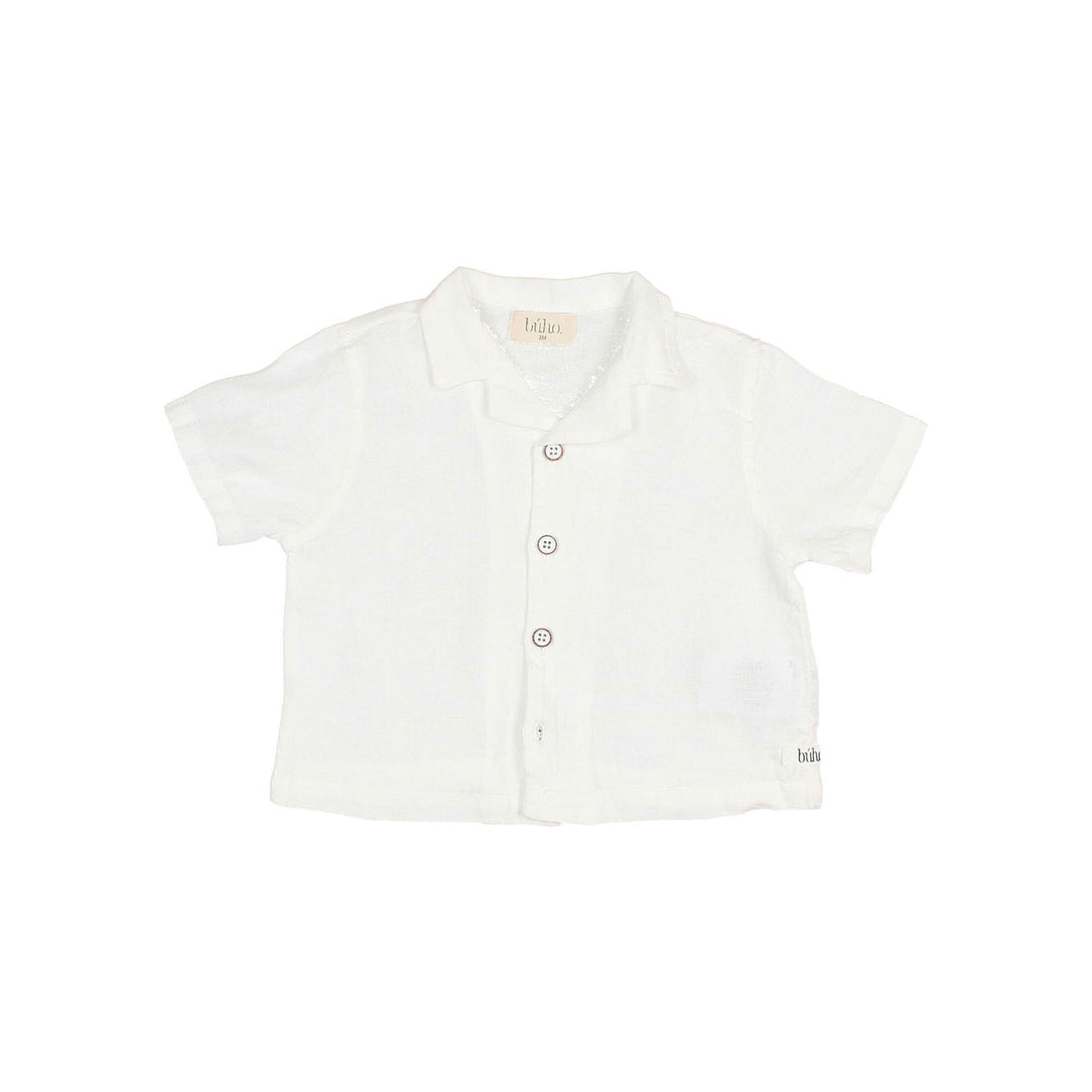 Buho White Baby Linen Shirt