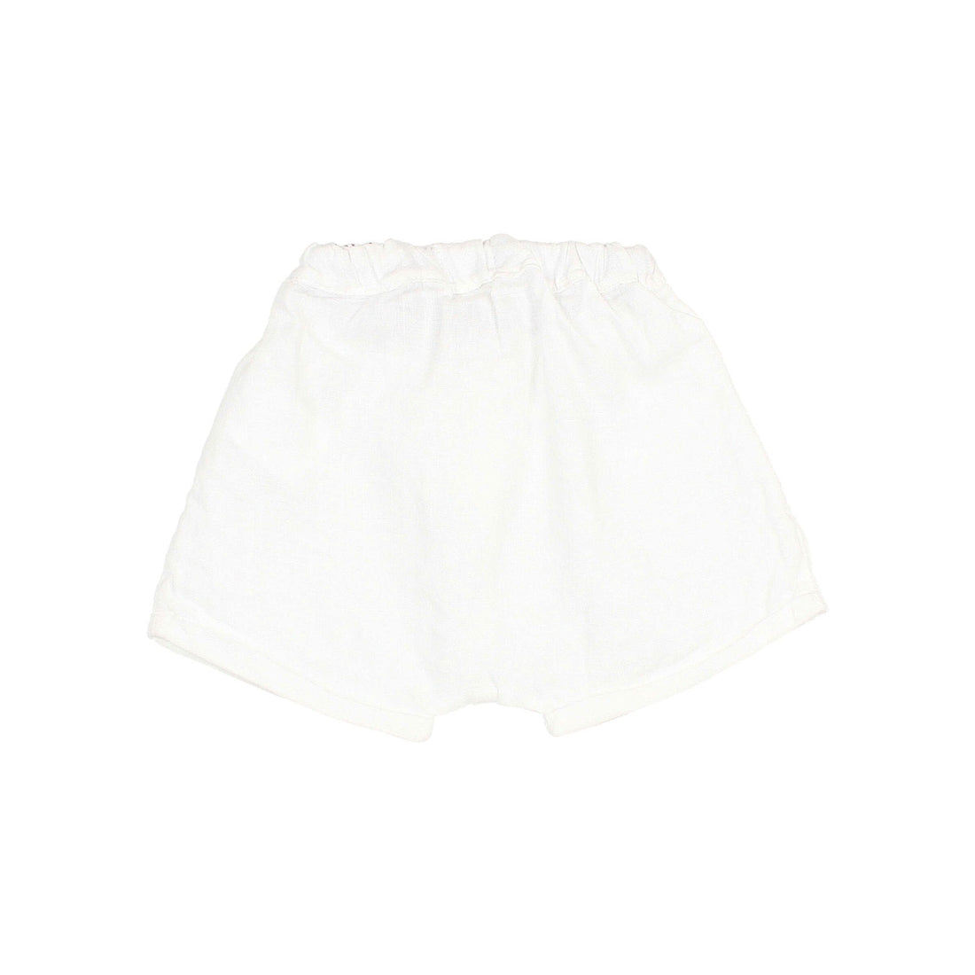 Buho White Baby Linen Shorts