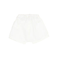 Buho White Baby Linen Shorts