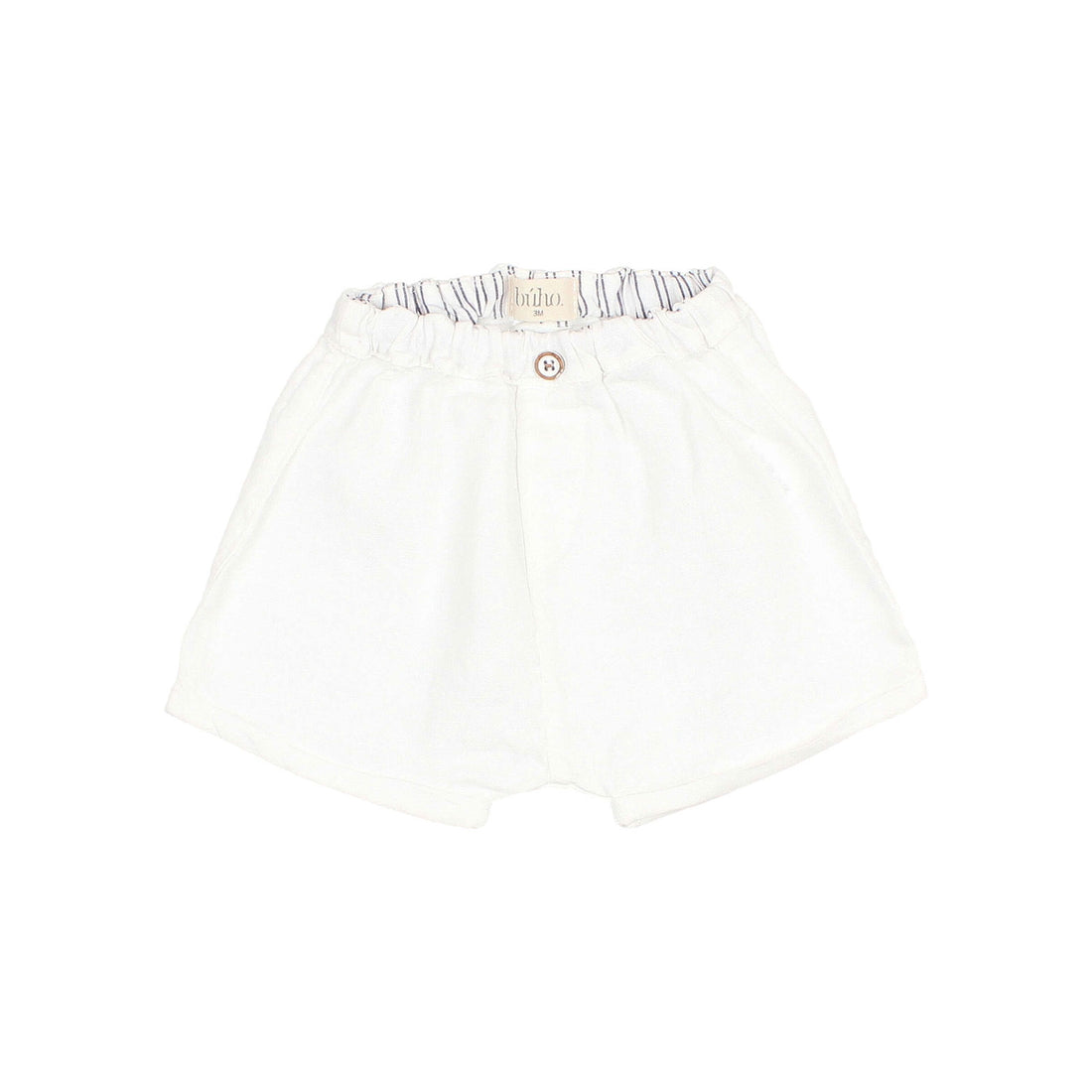 Buho White Baby Linen Shorts