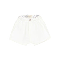 Buho White Baby Linen Shorts
