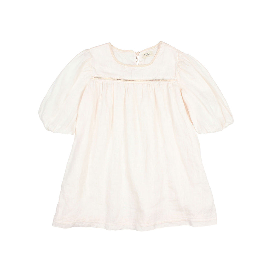 Buho Ivory Linen Dress