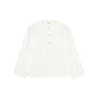 Buho White Linen Kurta Shirt