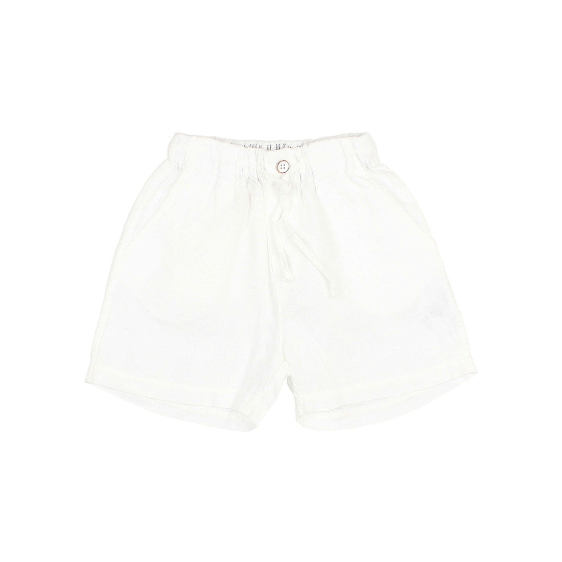 Buho White Linen Shorts