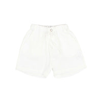 Buho White Linen Shorts