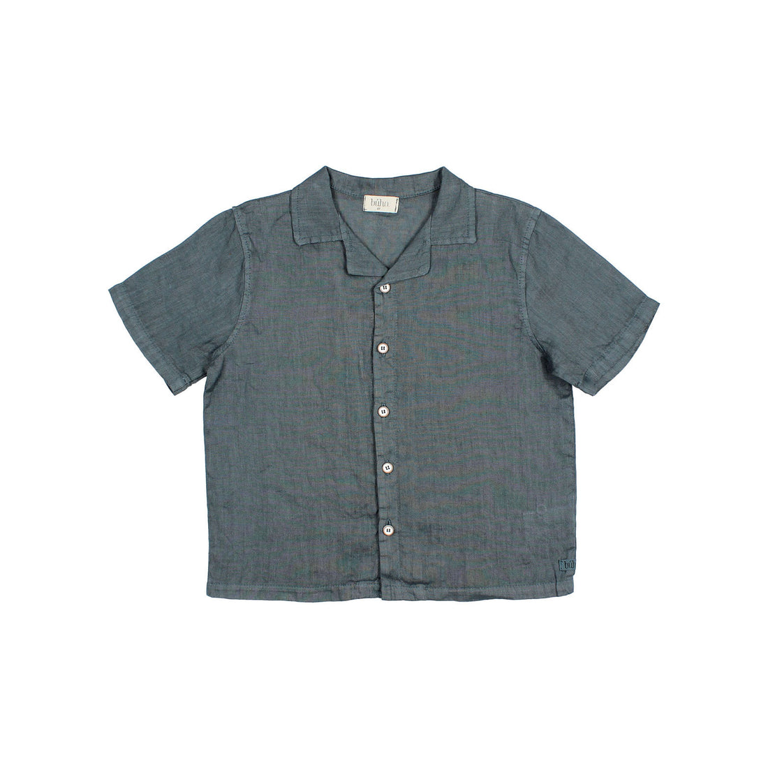 Buho Blue Teal Linen Shirt