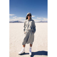 Elements Gray Ruffle Sweatshirt