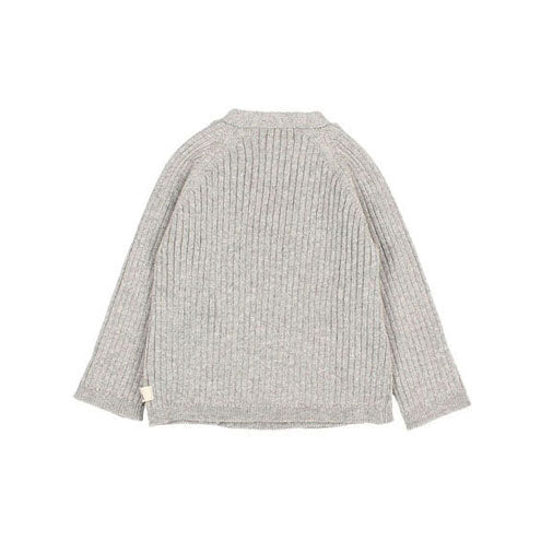 Buho Light Grey Crossed Baby Cardigan