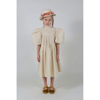 Tia Cibani Ivory Harriet Pin Tuck Dress