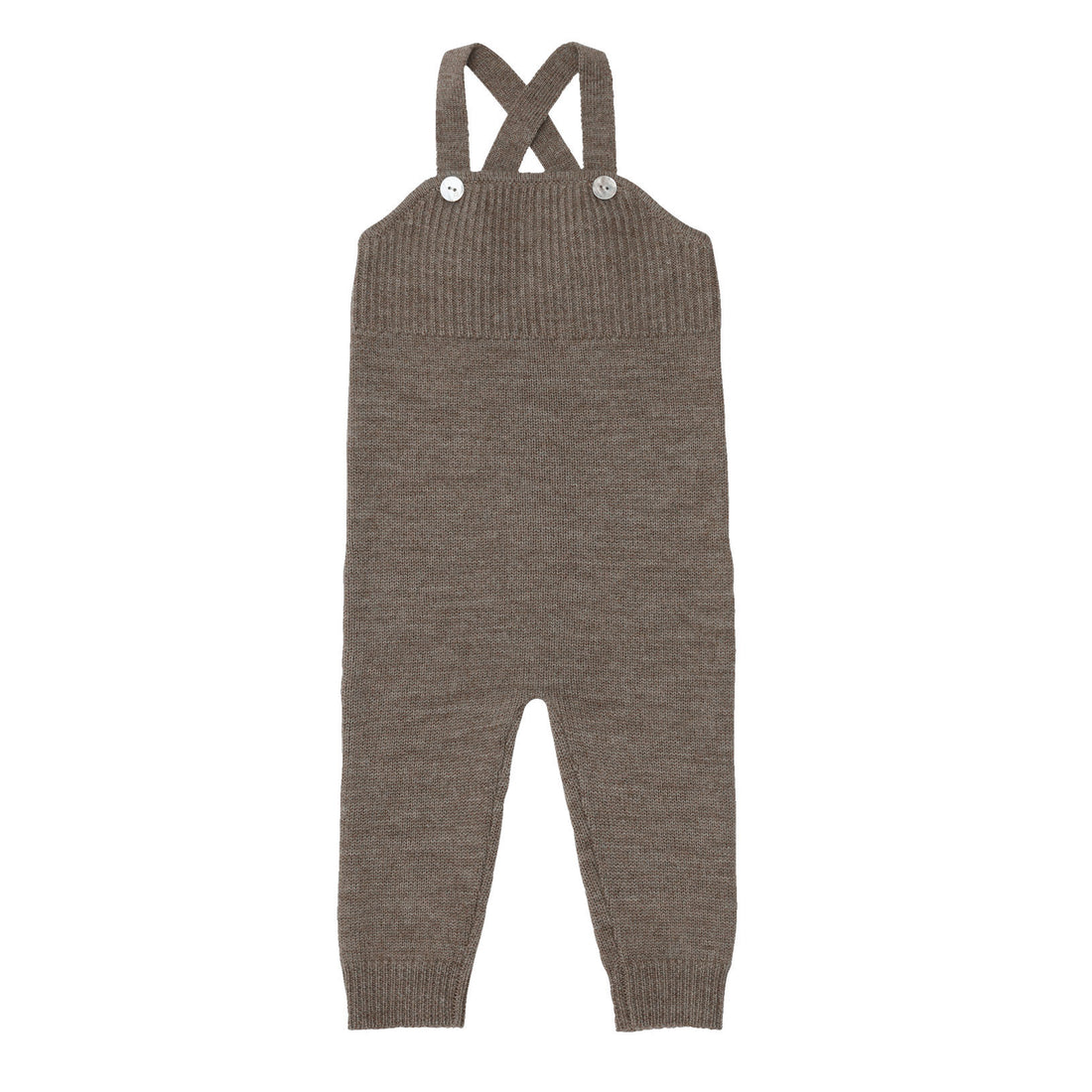 FUB Beige Melange Baby Overalls