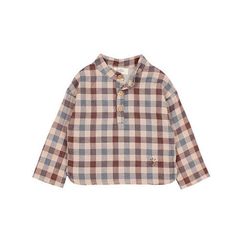 Buho Brown Check Baby Shirt