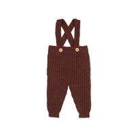 Buho Brown Botonato Baby Dungaree