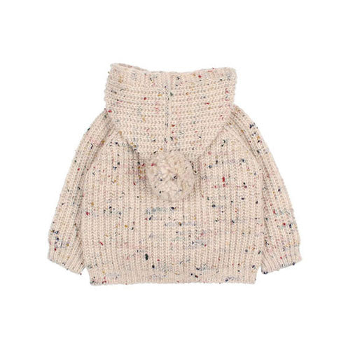 Buho Natural Botonato Baby Cardigan