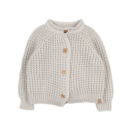 Buho Grey Soft Knit Baby Cardigan
