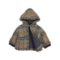 Buho Green Teddy Check Baby Jacket