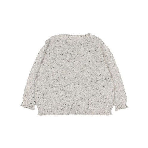 Buho Grey Fine Knit Baby Sweater