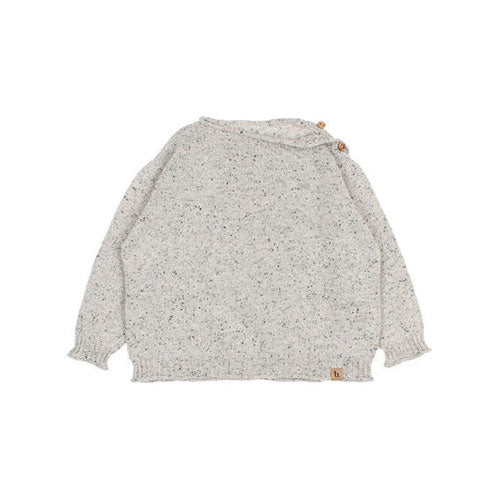 Buho Grey Fine Knit Baby Sweater