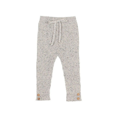 Buho Grey Fine Knit Baby Leggings