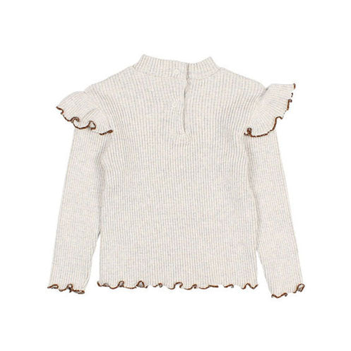 Buho Light Grey Soft Ribbed Baby T-shirt