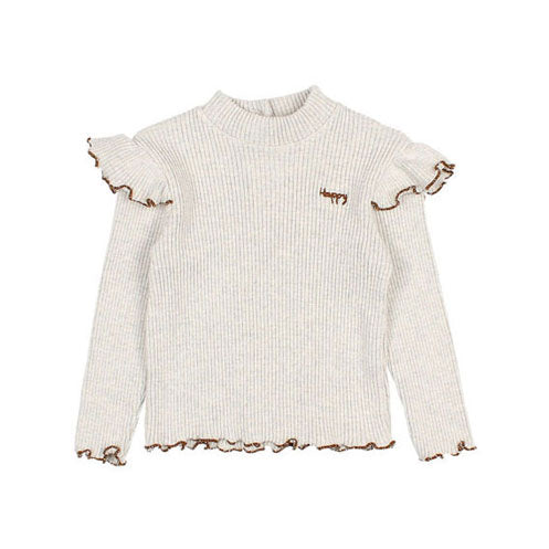 Buho Light Grey Soft Ribbed Baby T-shirt