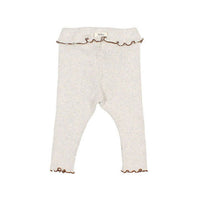 Buho Light Grey Soft Ribbed Baby Leggings