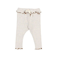 Buho Light Grey Soft Ribbed Baby Leggings