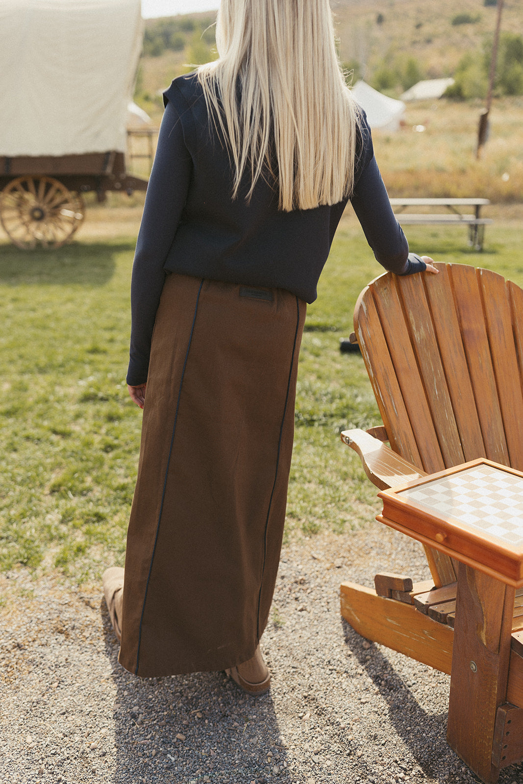 ELEMENTS Brown Maxi Skirt