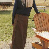 ELEMENTS Brown Maxi Skirt