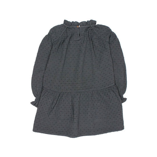 Buho Antracite Boble Plumeti Dress