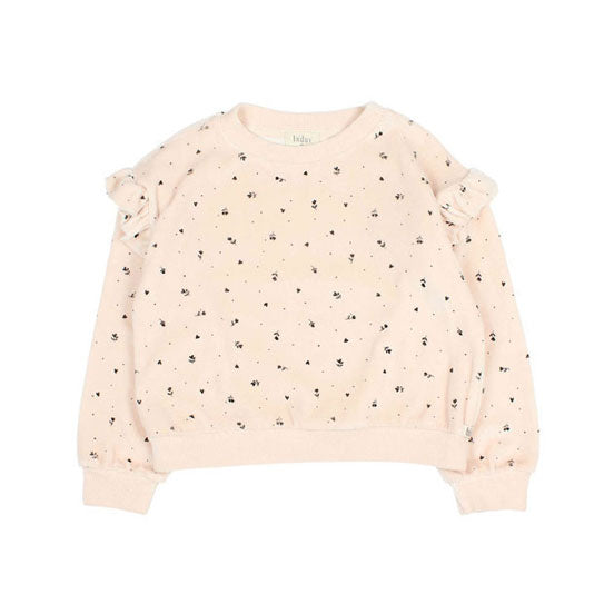 Buho Cream Pink Velvet Cuore Sweater