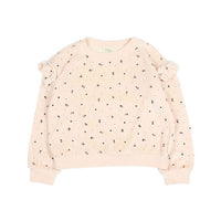 Buho Cream Pink Velvet Cuore Sweater