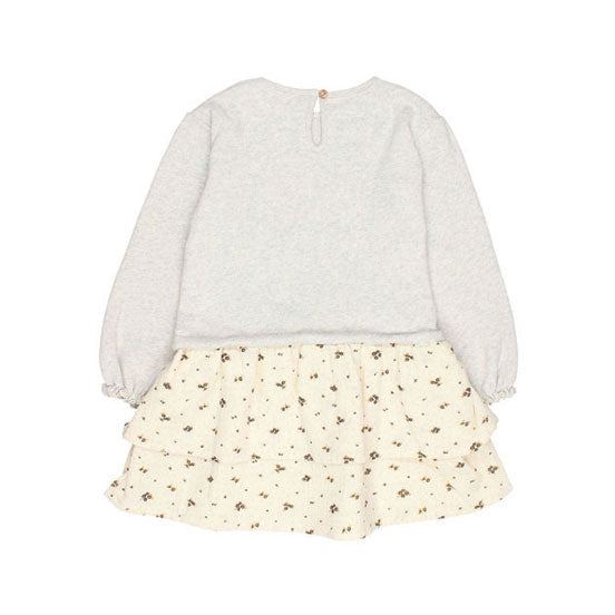 Buho Light Grey Romance Combi Dress
