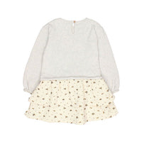 Buho Light Grey Romance Combi Dress