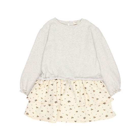 Buho Light Grey Romance Combi Dress