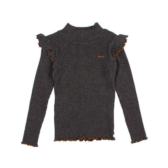 Buho Antracite Soft Rib T-shirt