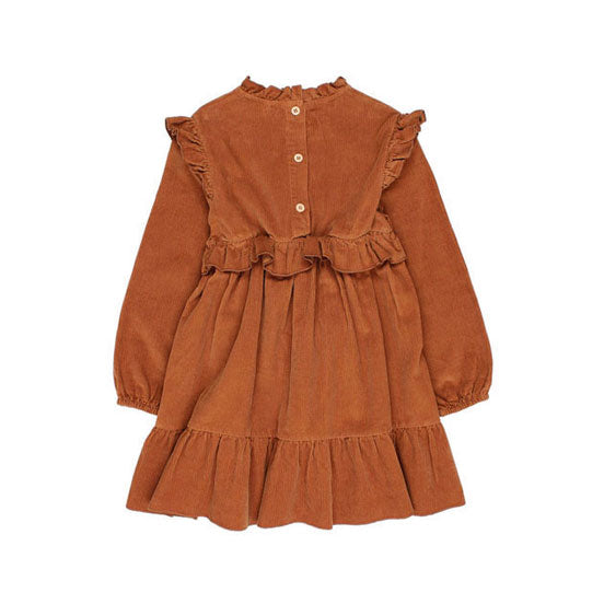 Buho Toffee Soft Velour Dress