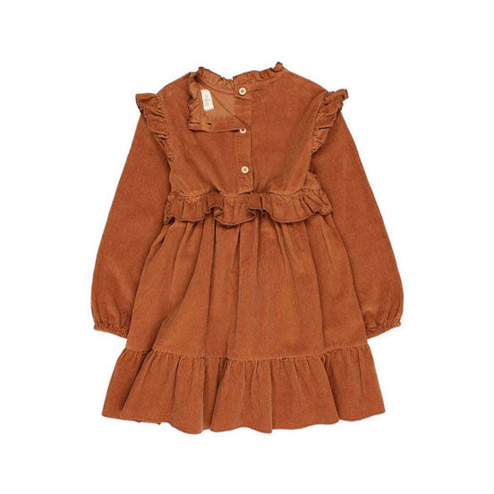 Buho Toffee Soft Velour Dress