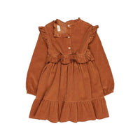 Buho Toffee Soft Velour Dress