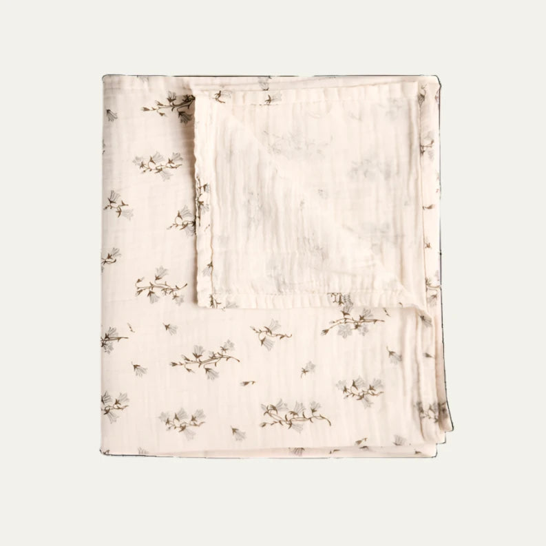 Garbo and Friends Bluebell Muslin Swaddle Blanket